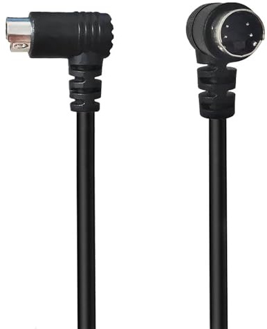 SHOOYIO Câble vidéo S 4 broches plaqué or Petit cordon DIN 4 broches pour caméscopes et home cinéma transfère la vidéo vers les moniteurs Câble d'ordinateur portable