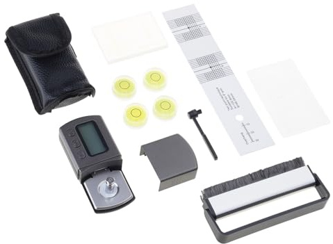 Medidor de escala de fuerza digital con retroiluminación LCD, indicador de seguimiento de alta precisión, transportador de alineación, herramientas de tocadiscos de azimut