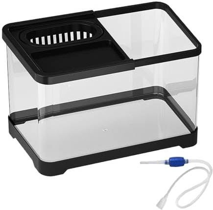Kampffisch Aquarien, Kampffisch Landschaft Aquarium Komplettset, Futterschalen Deko für Schnecken Wohnung Zimmer Schreibtisch