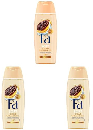 Fa Gel Douche Corps, Huile de Coco et Parfum Beurre de Cacao, 250ml (Lot de 3)