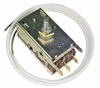 Thermostat Kühlthermostat Kühlschrank mit Rückwandverdampfer 0-Sterne-Kühlschrank RancoK59-L1260 1080mm Kapillarrohr 3x6,3mm AMP kompatibel mit Electrolux Zanussi 226215403 Bosch 00056444