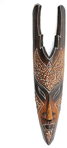 Máscara África 50 cm en madera. Casa del mundo.