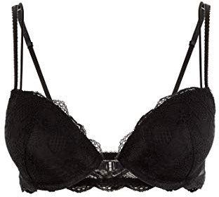 Lascana Damen Damen Push-up-BH aus Spitze mit Vorderverschluss | mit Spitze, Vorderverschluss, herausnehmbare Kissen, verstellbare Träger für ein verführerisches Dekolleté