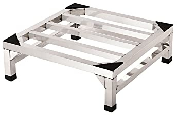 Kühlschrank-Waschmaschinensockel, Möbelträger Trockner Sockel Untergestell Breite/Länge 25-60cm kann auswählen Edelstahl-Kühlschrank-Waschmaschinen-Regalhalter (H:20cm,50 * 50cm)