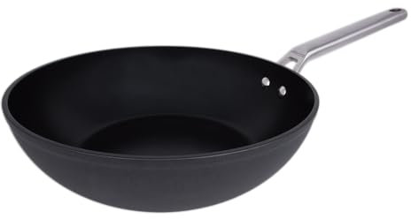 Arcos Wok Antiadherente 28 cm - Aluminio Forjado, Full Induction, Mango Acero Inoxidable Efecto Frío, Ahorro Energético, Apta Lavavajillas, Serie Samoa