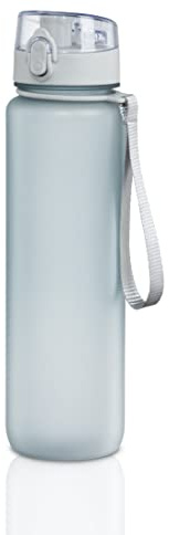 Xavax - Borracccia sportiva “To go”, ermetica, con laccetto trasporto, 1000 ml, azzurro