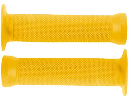 cyklingcolors cykelhandtag 130 mm gummi kvalitet BMX textur freestyle smuts diameter 22 mm (gul)
