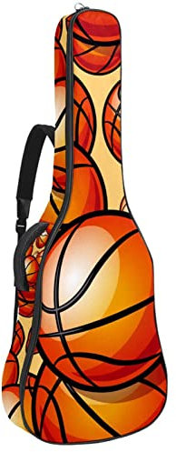 Akustikgitarre Tasche Wasserdicht Gitarre Rucksack Dicke Weich Gepolstert Schneeflocke Winter Schwarz Weiß Konzertgitarre Tasche, Farbe3, 42.9x16.9x4.7 in, Taschen-Organizer