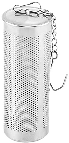 Kräutersieb Tee-Ei mit Kette Rostfrei Anti-Deformiert Leicht zu Reinigen Auslaufsicher Gleichmäßige Drainage Edelstahl Feinmaschig Teefilter Teefilter