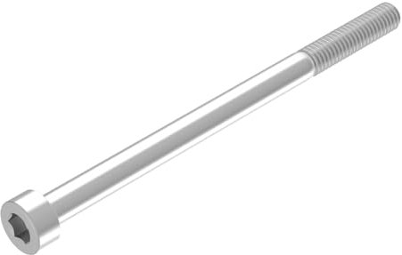 SECCARO Zylinderschraube M8 x 120 mm, Edelstahl V2A VA A2, DIN 912 / ISO 4762, Innensechskant, Teilgewinde, 20 Stück