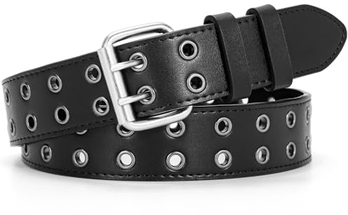 BELTROAD Nietengürtel Ledergürtel Damen Herren, Nieten Emo Gürtel Cowgirl Punk Gothic Gürtel Studded Belt für Jeans Hose