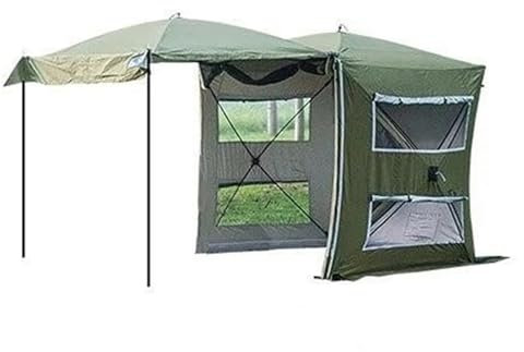 Tunnelzelte Automatisches Pop-up-Auto-Heckverlängerungszelt für den Außenbereich, 3–4 Personen, Camping-Unterstand, SUV-Überdachung, Ausstellungsmarkise biwakzelt(Green Color 2)