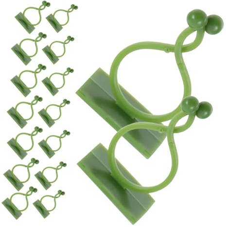 Yardwe 120pièces Clips de Fixation Transparentes pour Plantes Grimpantes Supports Adhésifs pour Tiges de Jardin Clips Muraux pour Plantes Intérieures sans Dommage