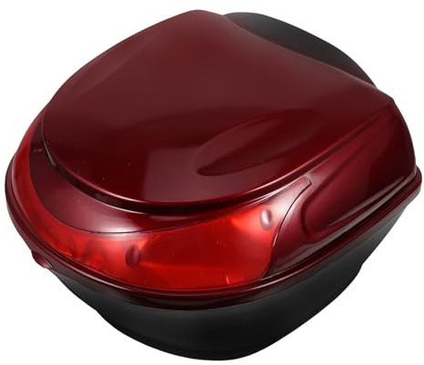 CIYODO Robusto con Serratura Scooter per Caschi e Oggetti Facile da Installare e Portatile Custodia Posteriore per E-bike da Rosso