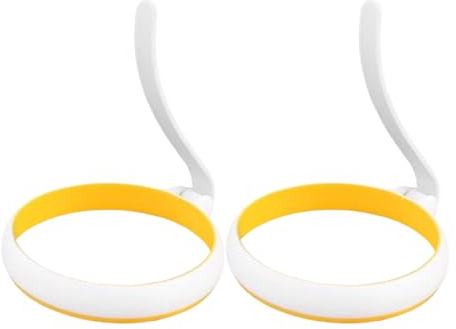 Hogvinnatil Anillo para huevos – 2 piezas redondas para freír huevos | Formador reutilizable para desayuno, barbacoa, panqueques, chef, casa cocina