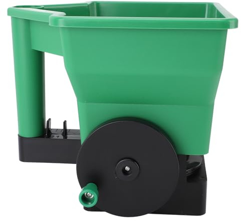LKRPOUTYR Esparcidor de Mano Manual de 3 l, pequeño esparcidor de jardín de Mano Que Ahorra Mano de Obra para Fertilizante Verde Sal, Material de PP Duradero con distribución precisa,