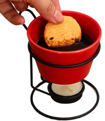 Generisch Chocolate-Fondue-Tasse, Schmelzbecher für Süßigkeiten und Schokolade, Ideal für Butter, Käse, Familienessen, Weihnachtsdeko, Küche und Kaffee