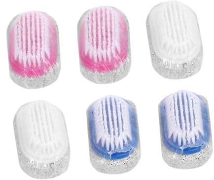 PLAFOPE Set da 6 Pietre Pomice Multifunzionali la Cura dei Piedi Doppia Faccia Naturale e Spazzola per Pedicure per Esfoliazione e Rimozione Calli Efficiente Colore Casuale
