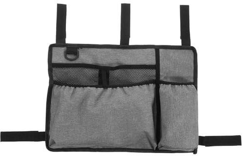 IMIKEYA Pochette Suspendue à L'accoudoir pour Fauteuil Roulant et Sacoche de Rangement pour Déambulateur en Polyester Grosse Capacité Adaptée aux Personnes Âgées et Blessées