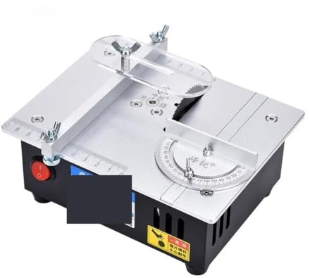 Mini Da Tavolo Multifunzionale 96 W Seghe Elettriche Banco For Lavorazione Del Legno Tornio Piccola Casa Fai Te Taglio Di Precisione, Protezione Di Sicurezza