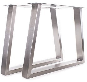 KTC Tec Tischgestell Edelstahl TU 100x40 Trapez 700 Untergestell Tischuntergestell 2 STK
