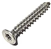 50 Stück Spanplattenschrauben 4x45 mm - A2 Edelstahl - Torx - TX20 - Senkkopf - Vollgewinde - Holzschrauben - Schrauben (50, 4x45 mm)