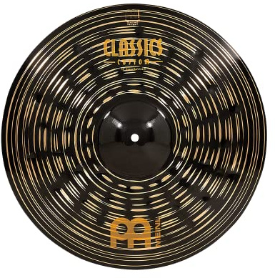 Meinl Cymbals Classics Custom Dark Plato Crash Medium de 18 pulgadas (45,72cm) Platillos de Batería - Bronce B12, Acabado Oscuro (CC18HDAC)