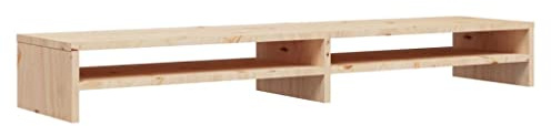 vidaXL Skärmställ 100x24x13 cm massiv furu, skärmhyllor, skrivbordshyllor, monitorhyllor, skrivbordshylla, monitorhylla, bildskärmshylla