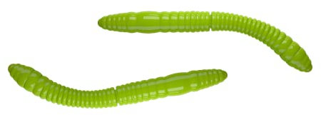 Libra Lures Fatty D' Worm Tournament 55 mm Käse 10 Stück (Apple Green 027)