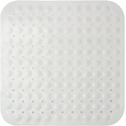 Duschmatte, Duschmatte rutschfest, Badewannenmatte rutschfest BPA Frei, Antirutschmatte mit Saugnäpfen, Weich auf den Füßen Rutschmatte Dusche, für Saunen, Duschräume Waschmaschinenfest, 48 x 48 cm