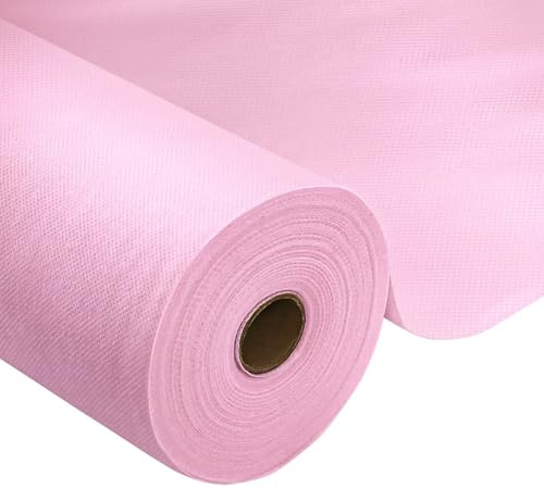 Tischdeckenrolle,Rosa,0.3 x 25m,1 Rolle Tischdecke,Einweg Vlies Stoffähnlich,ideal für Jede Party,Hochzeit,Geburtstagsfeier,Gastronomie,Größe und Farbe nach Wahl