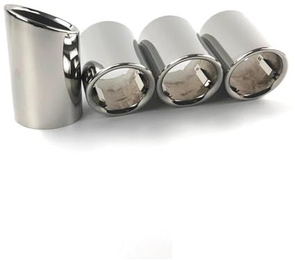 Auto Schalldämpfer Für X1 F48 2016-2023 Edelstahl Auto Abgasanlage Rohr Schalldämpfer Auto Zubehör Auto Endrohr(Chrome 4pcs)