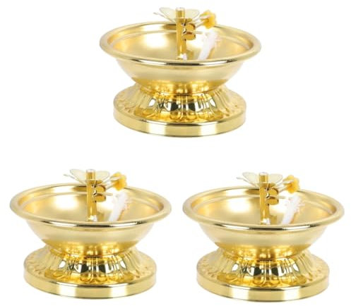 Alipis 3pcs Oil Lanterns for Outside Vintage Style Burner Holder Stand for Lantern Oil Tea Light Holder Supplies
