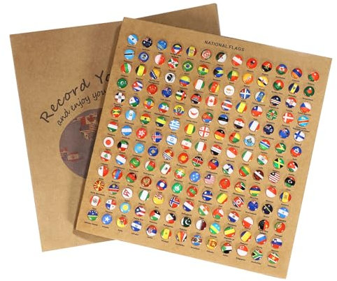 JEWEDECO 291stücke Reißzwecken Für Flaggen Karten Pinnwände Und Dokumente Flaggen-Design Push Pins Für Büros Bildungseinrichtungen Und Heimwerkerprojekte Langlebig
