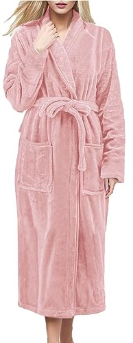 lozssnigzi Vestaglia Donna Da Camera Vestaglia Flanella Caldo Vestaglia Senza Cappuccio Lunga Accappatoio Morbida Vestaglia Donna Invernale Invernali Vestaglia In Pile