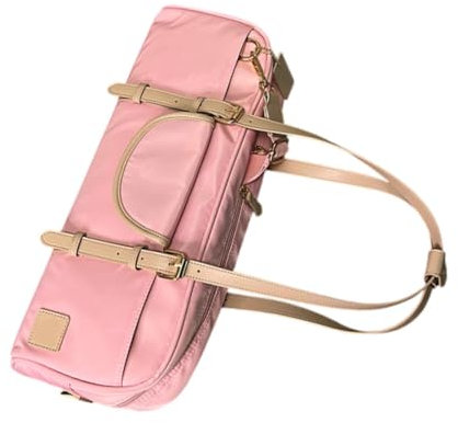 F Fityle Flöten-Gigbag, Flöten-Tragetasche, PU-, Flötenschutztasche, Flötenkoffer für Proben, Musikunterricht, Aufführungen, Reisen, Rosa