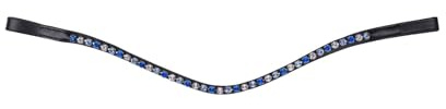 Waldhausen Stirnband X-Line Glam, schwarz, saphirblau/dunkelblau/siber,