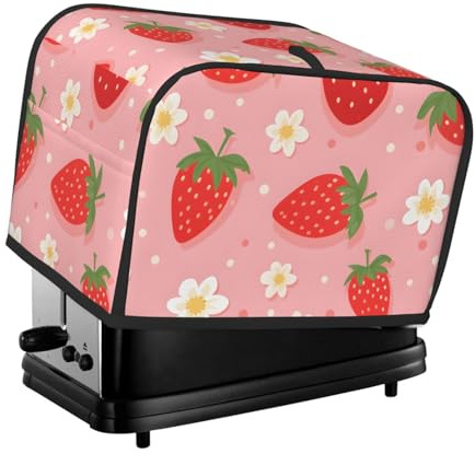 Toaster Cover 2 Slice, Strawberry Floral Waterproof Dustproof Kitchen Small Appliance Covers