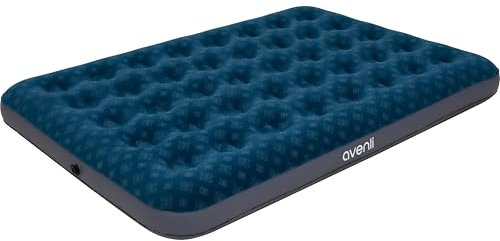 AVENLI Luftmatratze Luftbett Camping für 2 Personen 203x183x22cm aufblasbare Matratze Gästebett weiche Liegefläche mit beflockter Oberfläche Reise-Bett für Camping & Zuhause