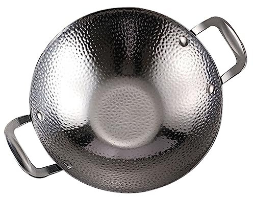 Holibanna casserole en acier inoxydable pot mijoter ustensiles de cuisine professionnel kitchen gadgets ustensile cuisine batterie de cuisine cuiseur wok pour cuisinière marmite de camping