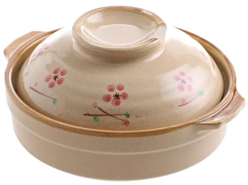 LSNNMU Cacerola Olla de Sopa, cazuela de Barro, Cacerola de cerámica, Olla for Sopa, sartén de Cocina Resistente a Altas temperaturas for Cocina de Gas(700m)