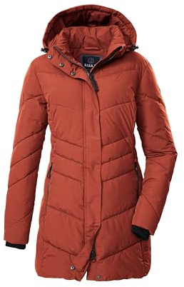 G.I.G.A. DX 43530-000 GW 60 WMN QLTD PRK Parka matelassée fonctionnelle pour femme avec capuche amovible Rouge feu 36