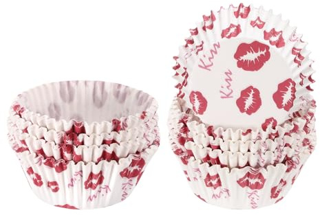 sourcing map Lot de 200 doublures à cupcakes de taille standard pour muffins en papier sulfurisé pour fête, mariage, baiser