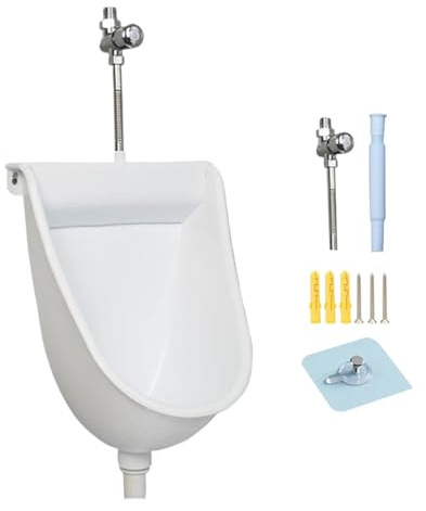 Urinoir Mural, Processus D'installation, 47 × 32 × 24 Cm, Urinoir Extérieur De Jardin, Cuvette Murale De Toilette Pour Hommes, Matériau Hygiénique, Pour Hommes De Âges