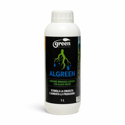 Algreen 1 L – Concime organico a base di alghe brune | Biostimolante naturale per crescita, fioritura e resistenza agli stress di tutte le colture