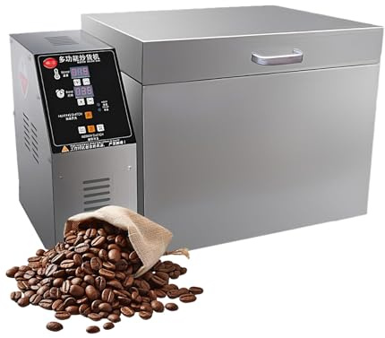 Torréfacteur Noix Et Céréales Torréfacteur Automatique Café Avec Température Réglable, Torréfacteur Café Inox Et Machine Torréfaction Café Pour Une Torréfaction(2.2KW)