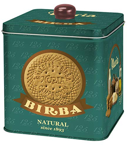 Birba - Galletas Nuria (Lata Verde de Regalo) - 1 x 580 gramos