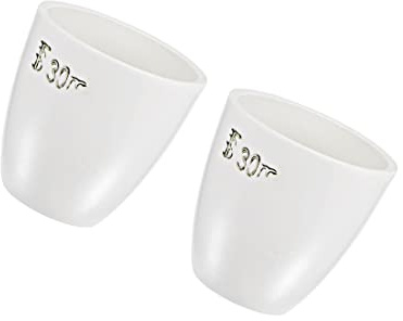 PATIKIL 30ml Porcellana Crucible Cup, 2pz per Fonderia Fusione Fusione Raffinazione