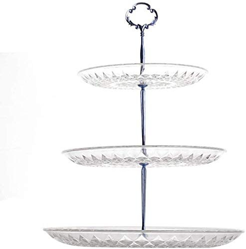 Frutero Fruteros de Cocina Mesa De Postre De Placa De Fruta De Tres Niveles De Estilo Europeo, Soporte De Pastel De Múltiples Capas, Placa De Fruta Seca, Bandeja De Bocadillos De Té, Mesa De Postres,