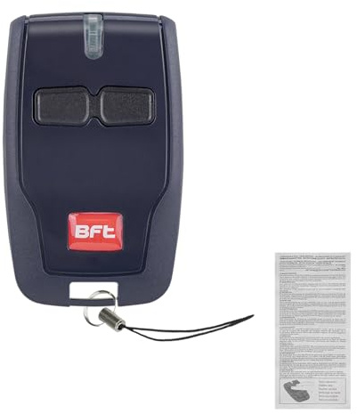 Vailikey Mando a distancia para puerta de garaje BFT Mitto 2, 433 MHz, control remoto para puerta de garaje, 2 canales